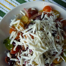 Sicilian Tomato Salad with Pecorino Vinaigrette
