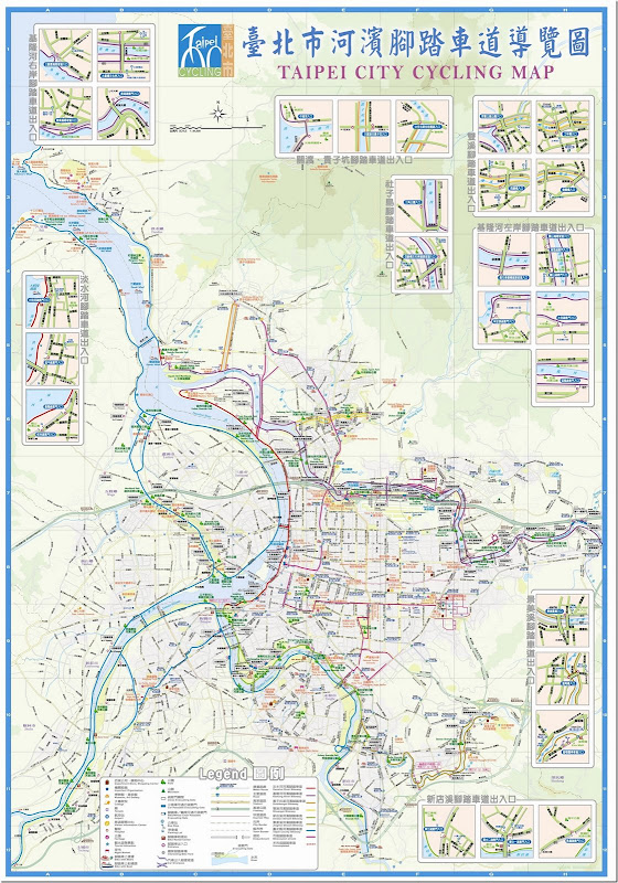 97河濱腳踏車道路網圖