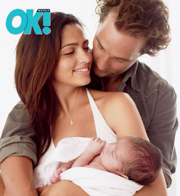 Matthew McConaughey and Camila Alves and their newborn son, Levi Alves is in OK! magazine