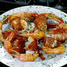 Herbed Goat Cheese and Proscuitto Shrimp