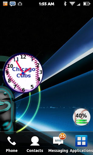 【免費個人化App】Chicago Cubs Clock Widget-APP點子