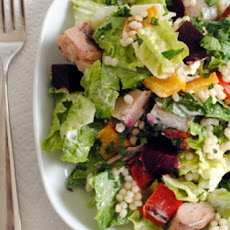 Mediterranean Chopped Salad with Israeli Couscous