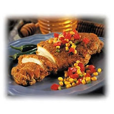 Crispy Jalapeno Honey Chicken with Tomato-Corn Confetti