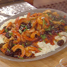 Nola's Shrimp and Smoked Cheddar Grits