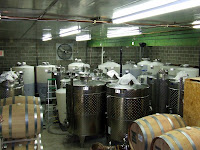 Cellar with casks and tanks