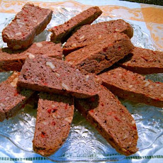 (Chocolate) Cherry Pecan Biscotti