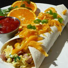 Ham and Cheese Breakfast Tortillas