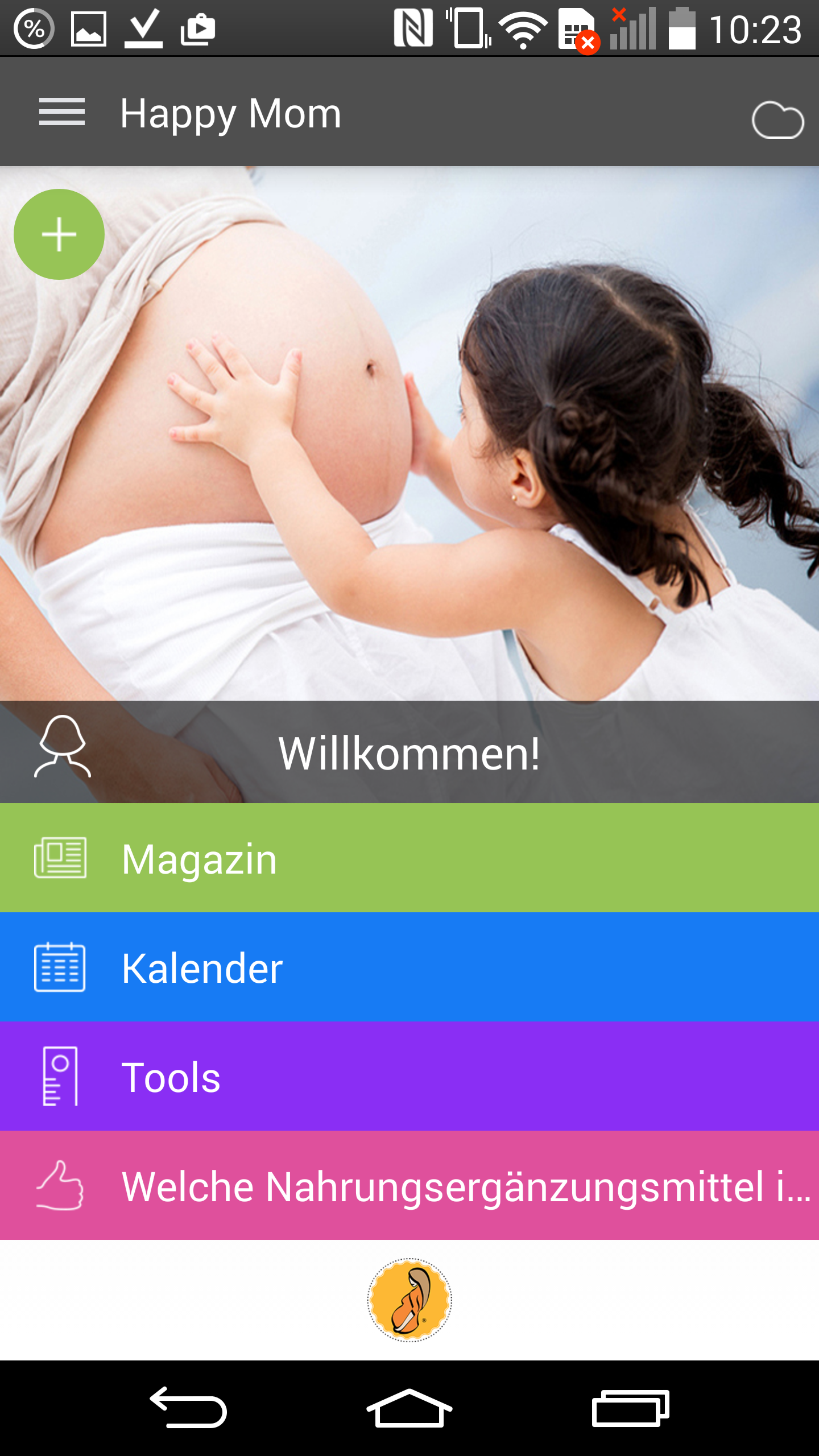 Android application Happy-Mom screenshort