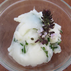 Thai Basil, Coconut and Lime Sorbet