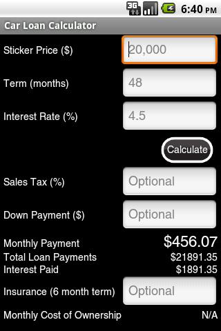 Car Loan Calculator Ad-Free