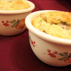 Garlic Mushroom Souffle