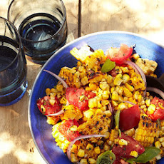 Charred Corn Salad with Basil and Tomatoes