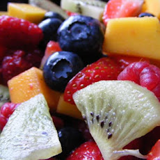 Fruit Salad With Apple Vanilla Syrup