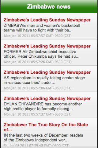 Zimbabwe News