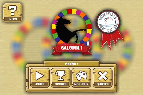 Android application Galopia - Galop 1 screenshort