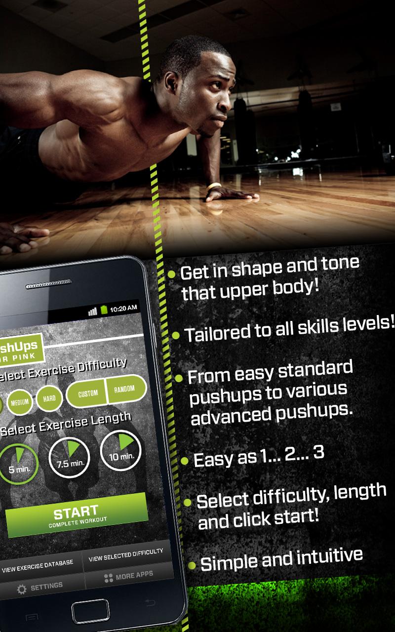 Android application Push Ups (Chest) Trainer screenshort