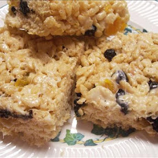 Blueberry Peach Rice  Krispies Treats