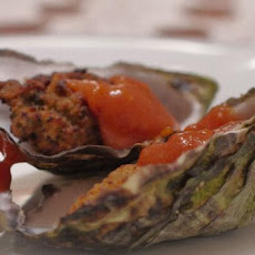 Blackened Fried Oysters With Lemon Cocktail Sauce