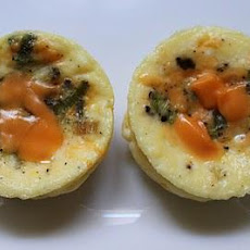 Mini Smoked Cheddar (And Bacon?) Quiches