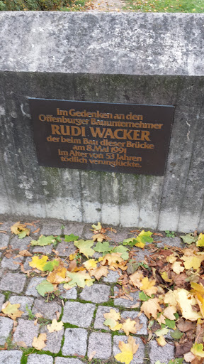 Gedenktafel Rudi Wacker