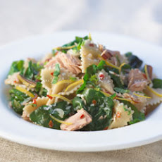 Farfalle With Tuna, Lemon & Spinach