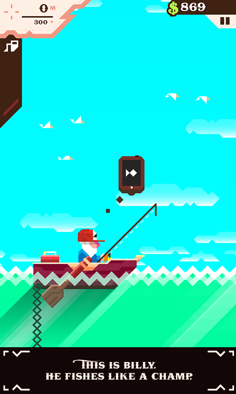 Android application Ridiculous Fishing screenshort