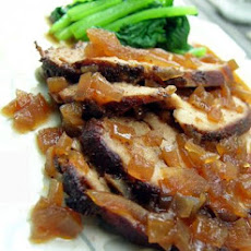 New Mexico Rubbed Pork Tenderloin With Bourbon Ancho Sauce