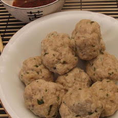 Steamed Thai Chicken Balls.