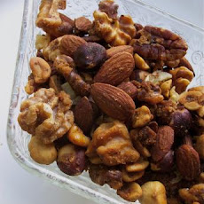 Simple Sweet and Savory Spiced Walnuts