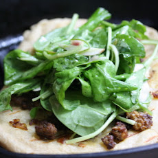 Merguez Grill Breads with Fennel-Arugula Salad