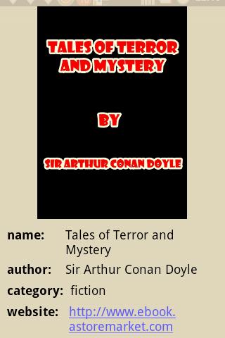 TALES OF TERROR AND MYSTERY