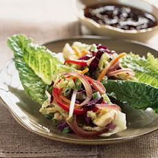 Pan-Asian Chicken and Vegetable Lettuce Wraps