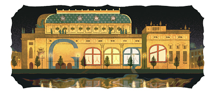 Google Doodle The National Theatre's 145 Anniversary