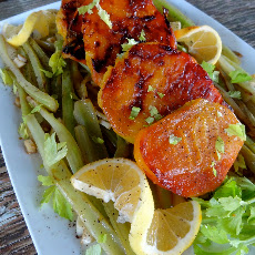 Sauvignon and Lemon Braised Celery with Roasted Golden Beets and White Balsamic