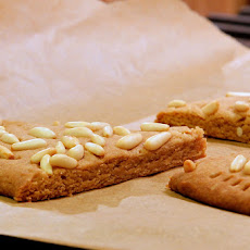 Pomegranate & Pine Nut Brown Sugar Shortbread