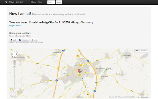 Now I am at - Location Sharing