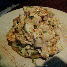 Open-Faced Crab Salad Melt