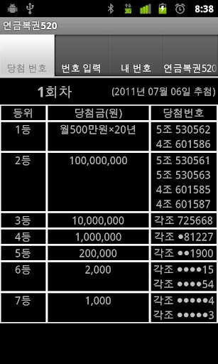 Pension Lottery 520 연금복권520