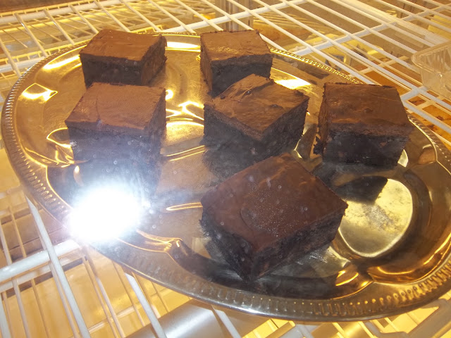Double chocolate brownies