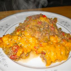 Baked Spaghetti Squash with Beef and Veggies