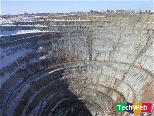 七個令人顫慄的人造巨大洞穴,米爾金剛礦場（The Mirny diamond mine）,金伯利鑽石場（The Kimberley mine）,光榮洞（The Glory Hole）,賓翰峽谷銅礦場（Bingham Canyon Mine）,藍色大洞(Great Blue Hole),Diavik 礦井（The Diavik Diamond Mine）,深陷(sinkhole)