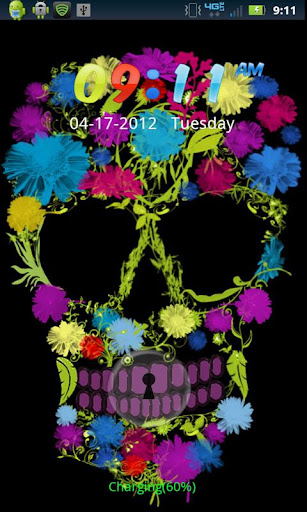 Flower Skull GO LOCKER