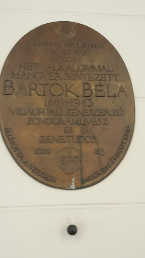 Bartók Béla Emlékplakett