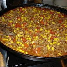 Easy Hamburger Corn Casserole