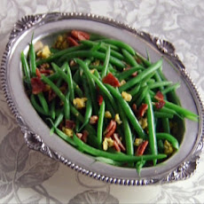 Nutty Greens with Bacon and Blue Cheese