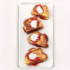 Strawberry-Rhubarb Stuffed French Toast