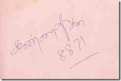 autograph-Kannadasan