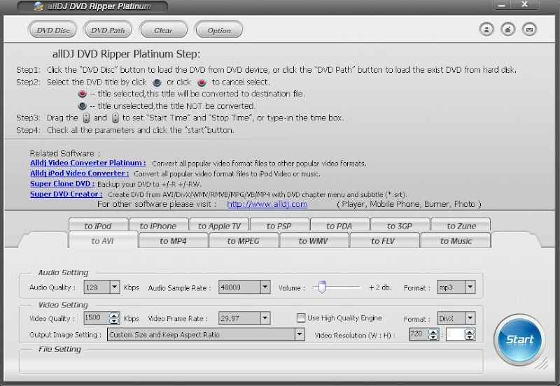 All-DJ DVD Ripper Platinum v4.0 - A D D Ripper