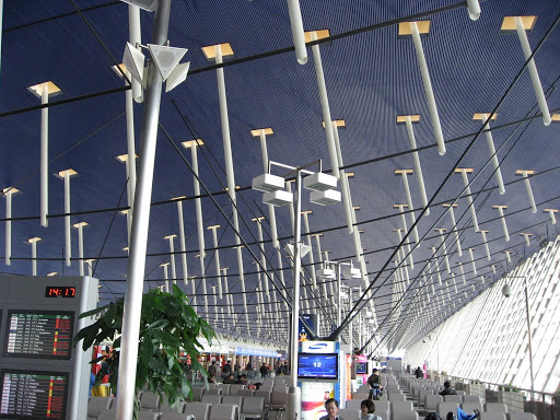 Shanghai Pudong Airport - I Met Fann Wong there and we were in the same flight! =D