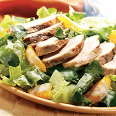 Warm Gingered Chicken Salad with Crispy Greens